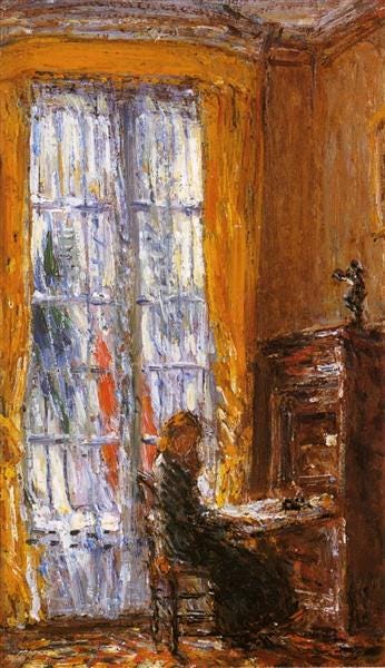 At the Writing Desk, 1910 - Childe Hassam