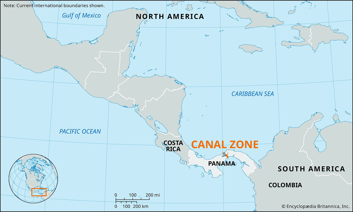 Canal Zone | Panama, Map, & History | Britannica