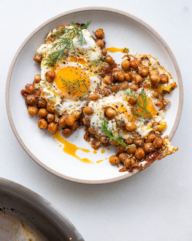 Finished Chickpea Fried Eggs