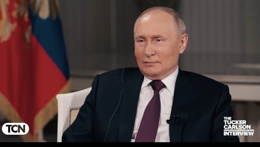 bne IntelliNews - Tucker Carlson gives Putin a platform to justify his war  in Ukraine