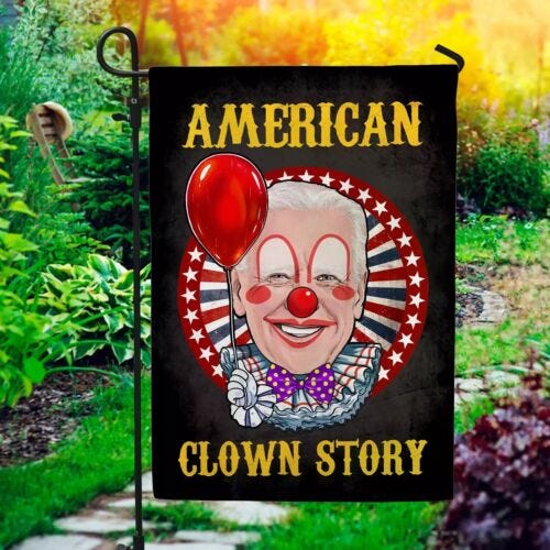 Joe Biden Horror American Clown Story Halloween Costume Decorative Garden  Flag | eBay