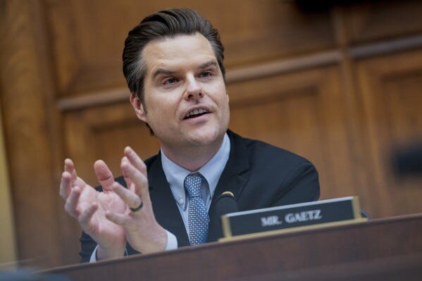 What to know about Matt Gaetz, Trump's attorney general pick | AP News