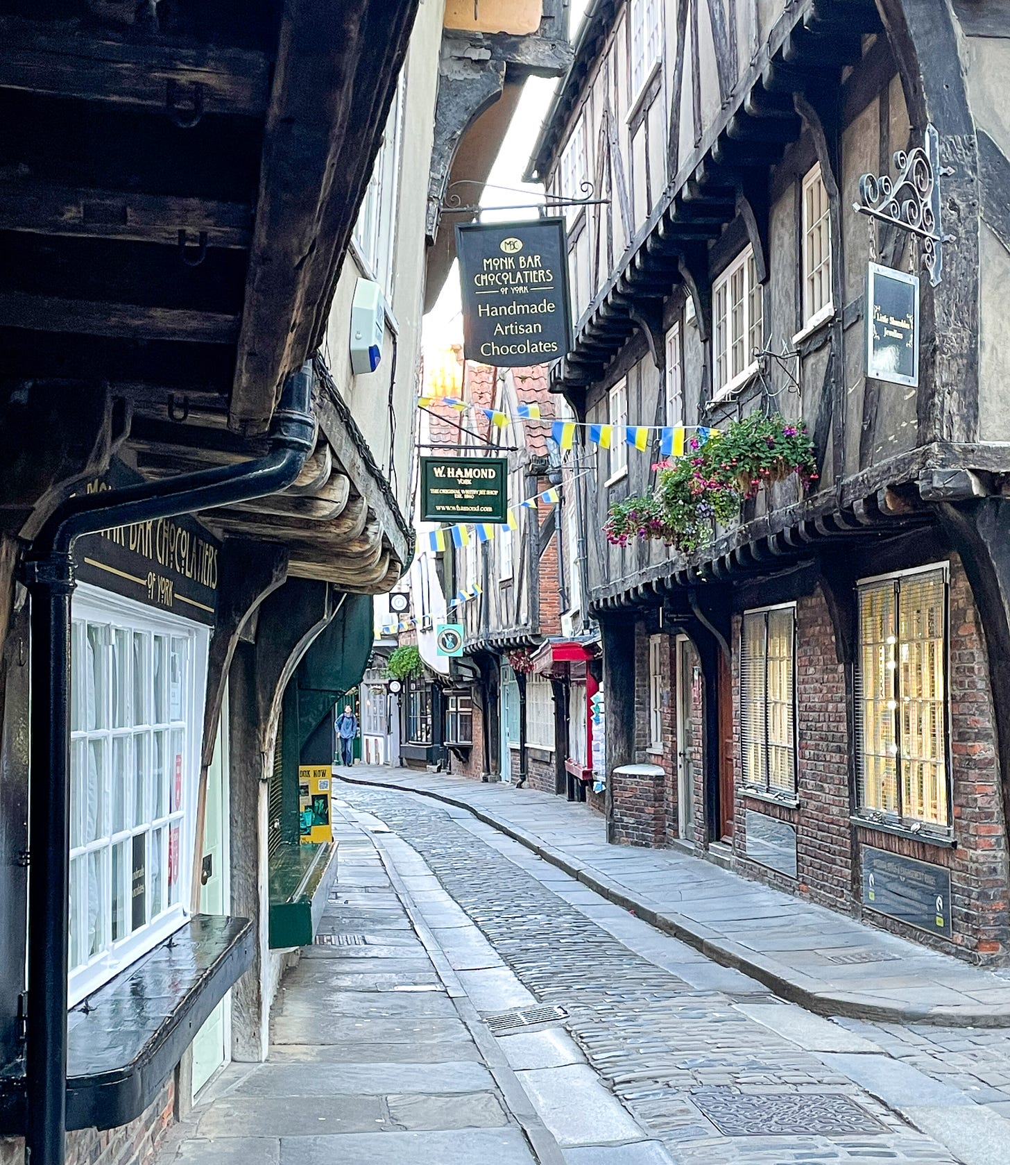 The Shambles in the early morning. York, England.