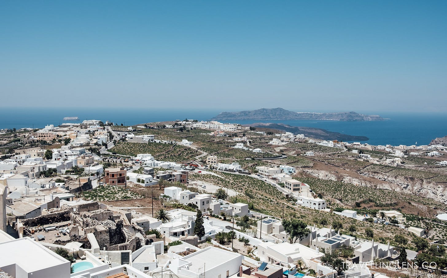 Views from Venetian castle ruins. 