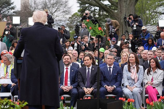The president's launch event was titled 'Make America Wealthy Again'