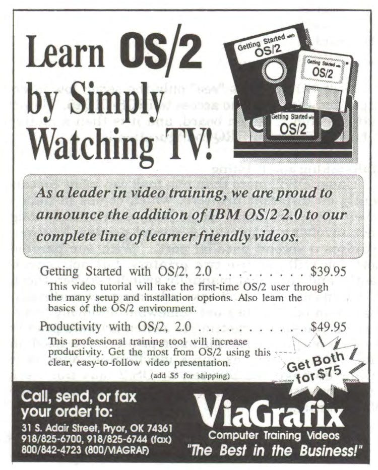 From the April 1994 issue of OS/2 Monthly magazine