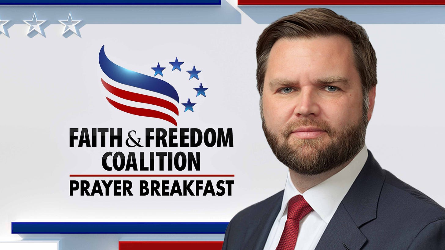 Watch JD Vance Faith & Freedom Coalition Speech | Fox Nation