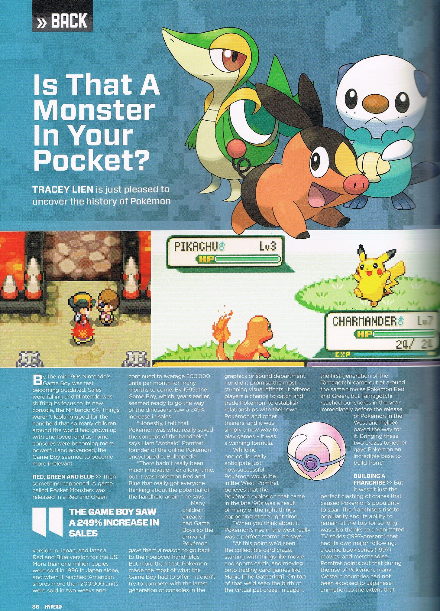 A page from Archaic’s interview in Hyper, released May 2011