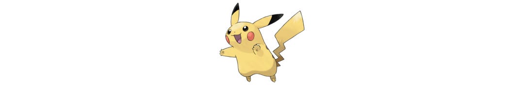 a leaping pikachu