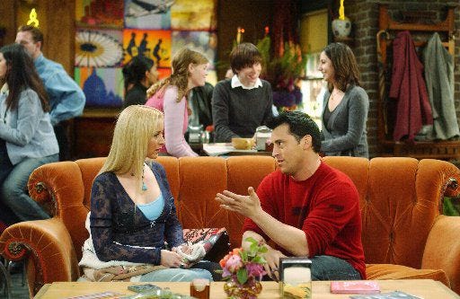 You can sit on 'Friends' famous orange couch in Dallas in September