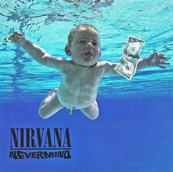 Cover art for Nevermind by Nirvana