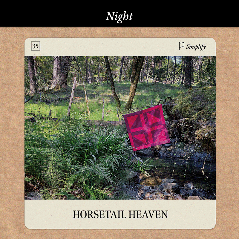 Flag Oracle card Horsetail Heaven
