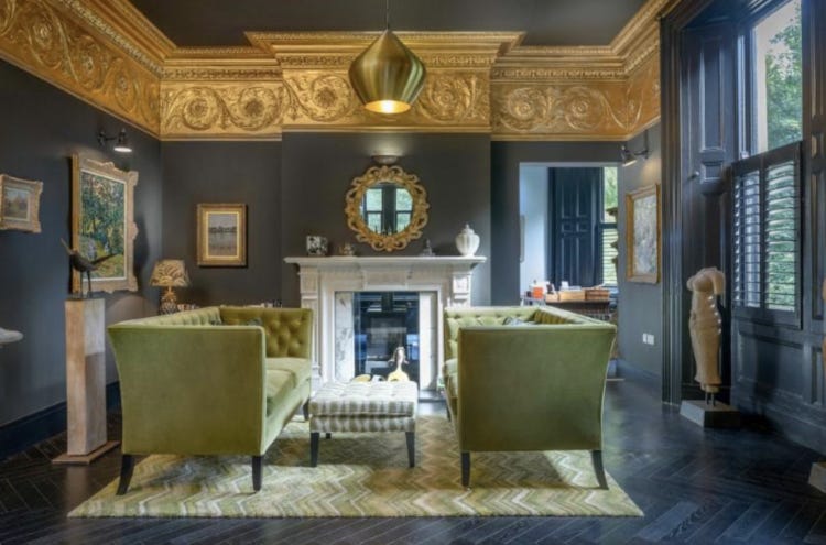 gold ceiling via bradley hall estate agent