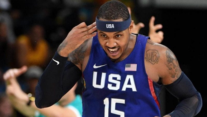 carmelo anthony leading scores at us rio olympics basketball