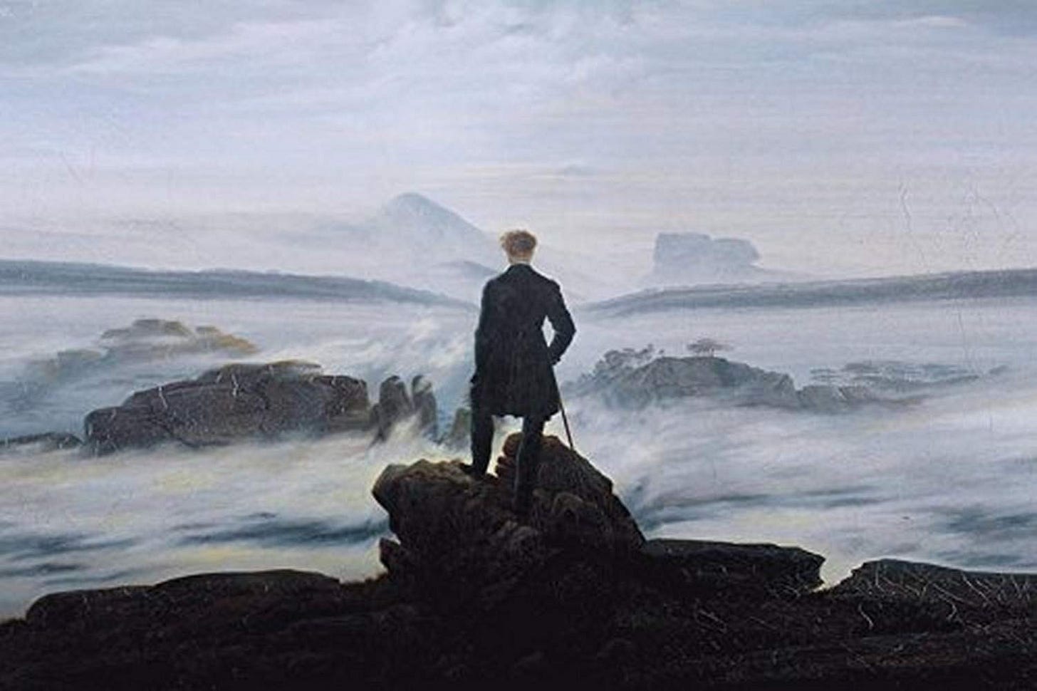 Amazon.com: buyartforless Wanderer Above The Sea of Fog 1818 by Caspar  David Friedrich 36x24 Giclee Edition Museum Art Print Poster POD: Posters &  Prints