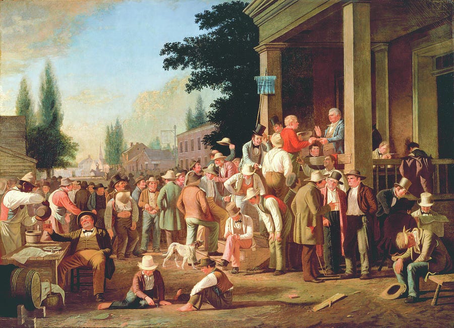The County Election Painting by George Caleb Bingham