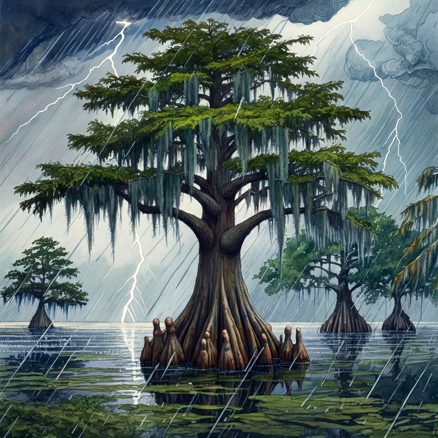 The Champion cypress tree has withstood hurricane winds, lightning, and  hurricanes for over 1500 years.