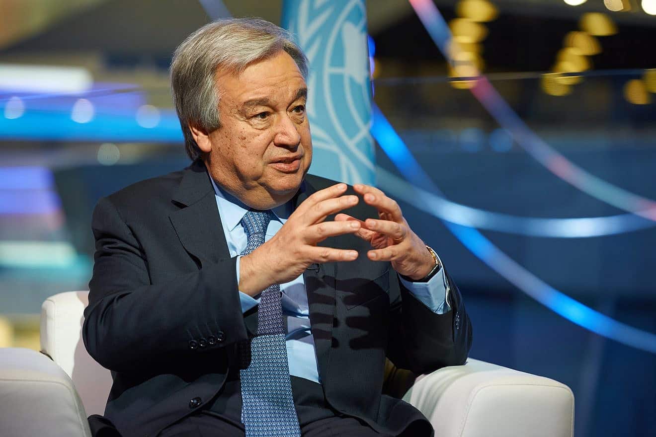 U.N. Secretary-General António Guterres in Saint Petersburg during an interview with Russian TV, June 1, 2017. Credit: Truba7113/Shutterstock.