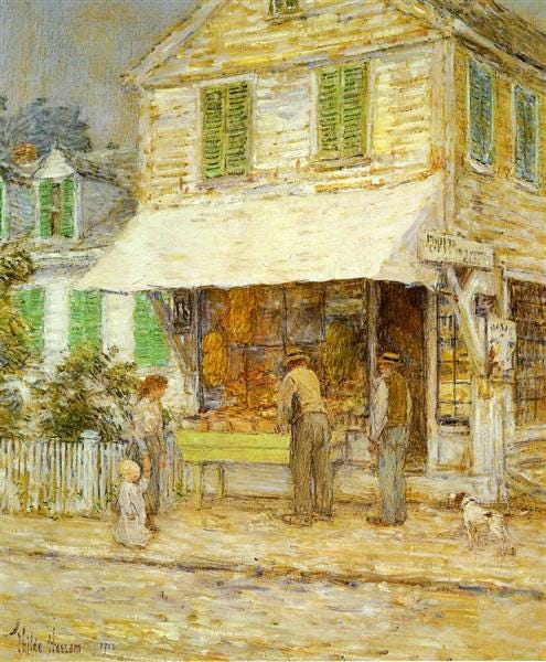 Provincetown Grocery Store, 1900 - Childe Hassam