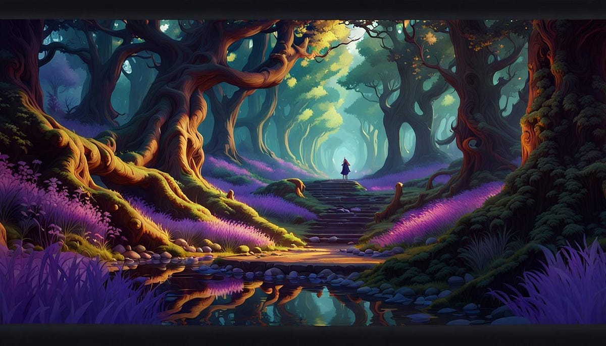 The enchanted forest a masterpiece, artist impression