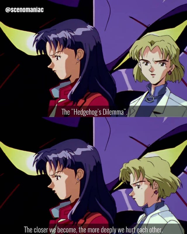 Hedgehog's Dilemma. : r/NeonGenesisEvangelion