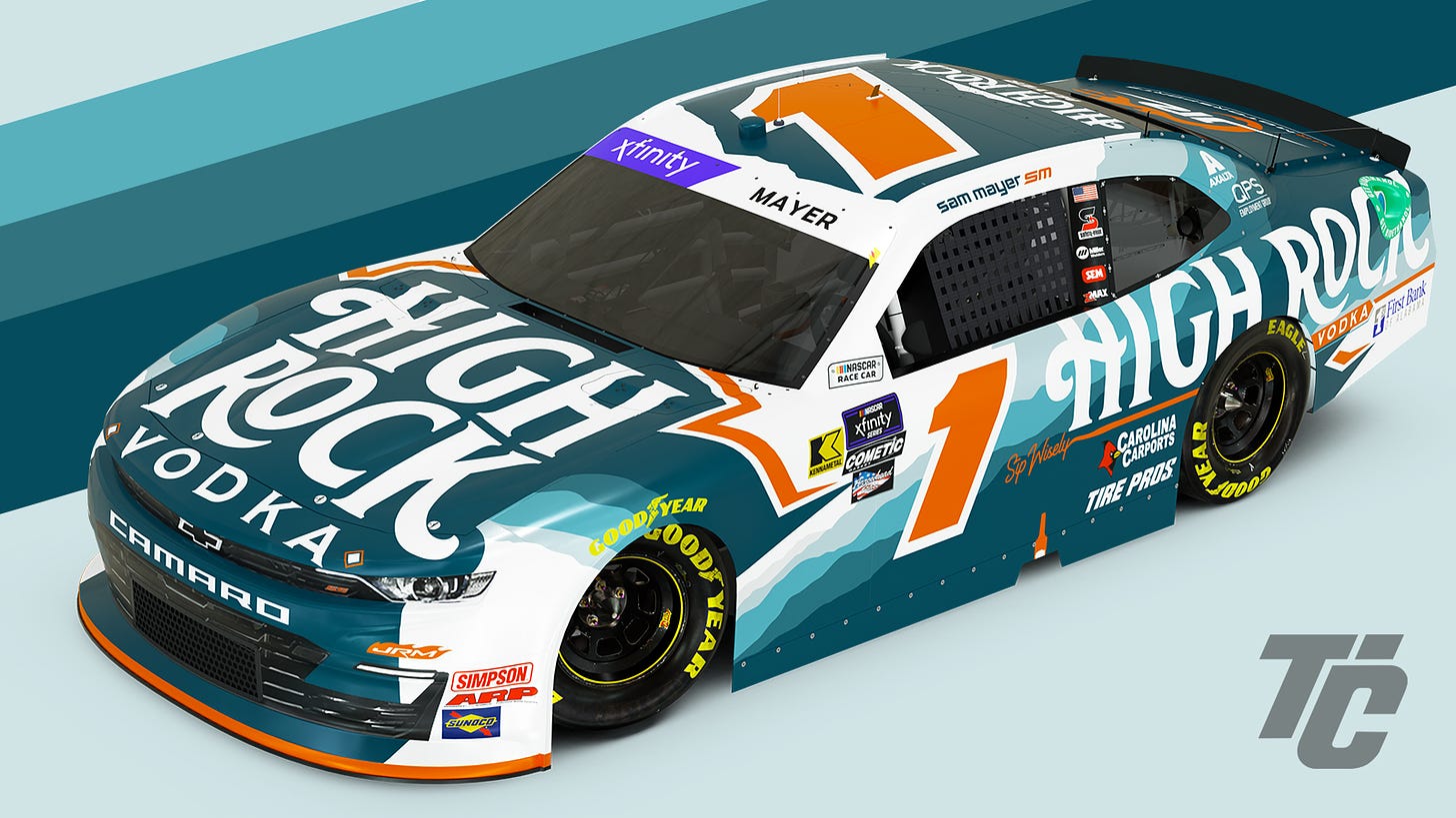 Sam Mayer High Rock Vodka sponsorship JR Motorsports Atlanta Motor Speedway 2024 NASCAR Xfinity Series