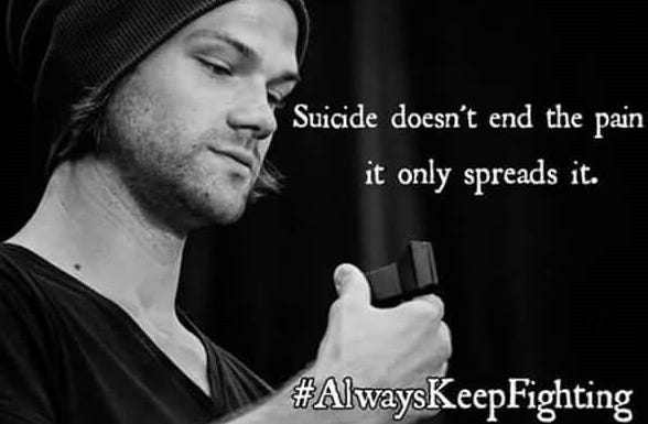 supernatural jared padalecki always keep fighting campaign