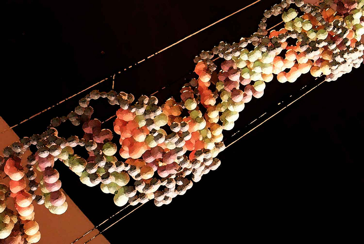 A DNA molecule sculpture in watercolor painting A DNA molecule sculpture in watercolor painting