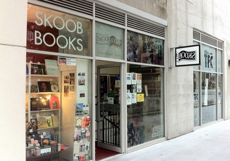 Skoob Books in London - Second-hand books (and a piano)