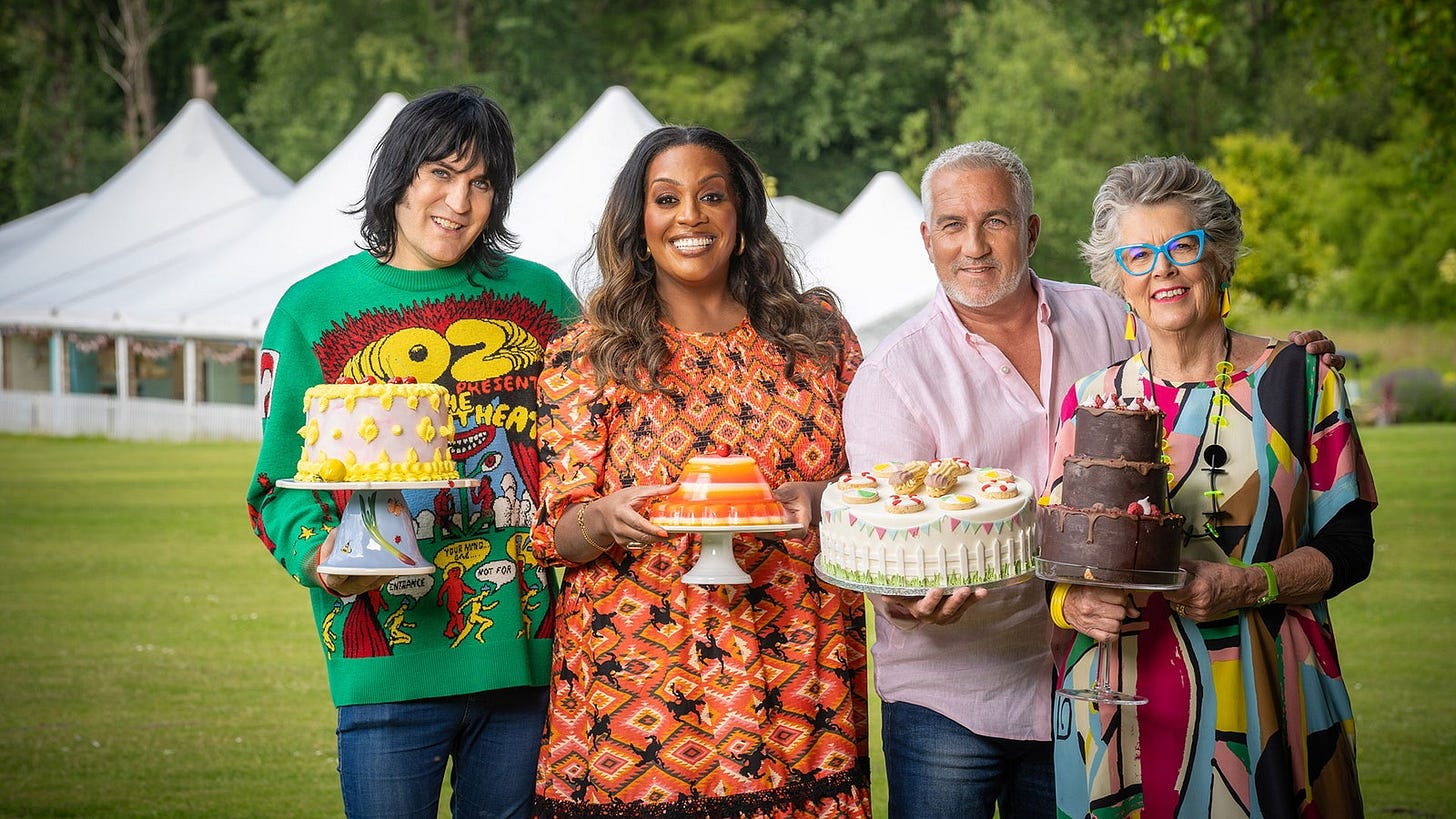 The Great British Baking Show on Netflix | Double Take TV Newsletter | Jess Spoll and Jenni Cullen