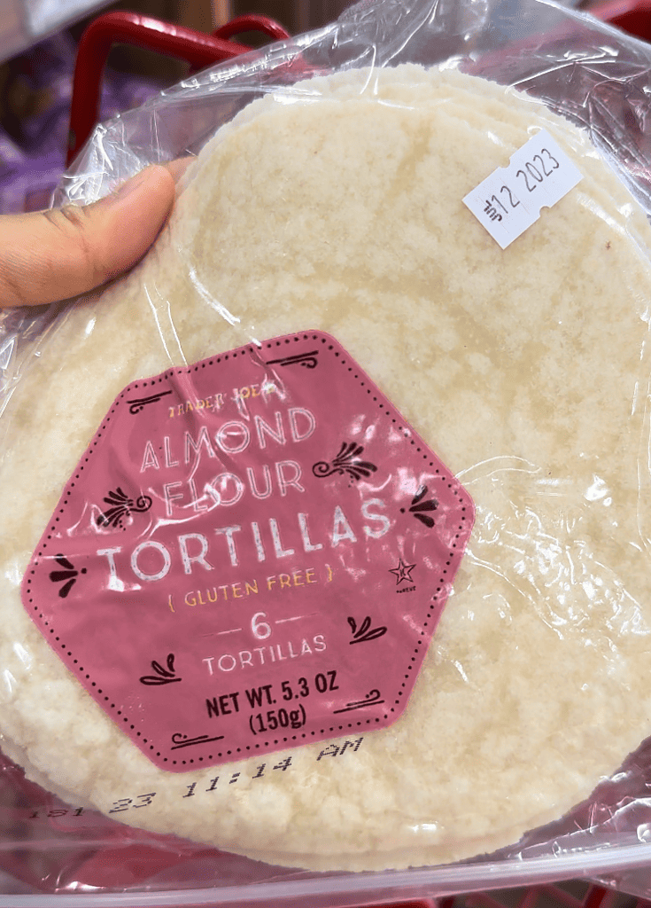 almond flour tortillas  at trader joes