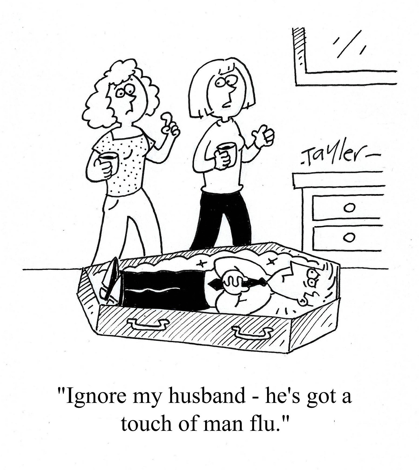 Kent Tayler on X: "Man flu cartoon: http://t.co/5QnD8Hp8pO" / X