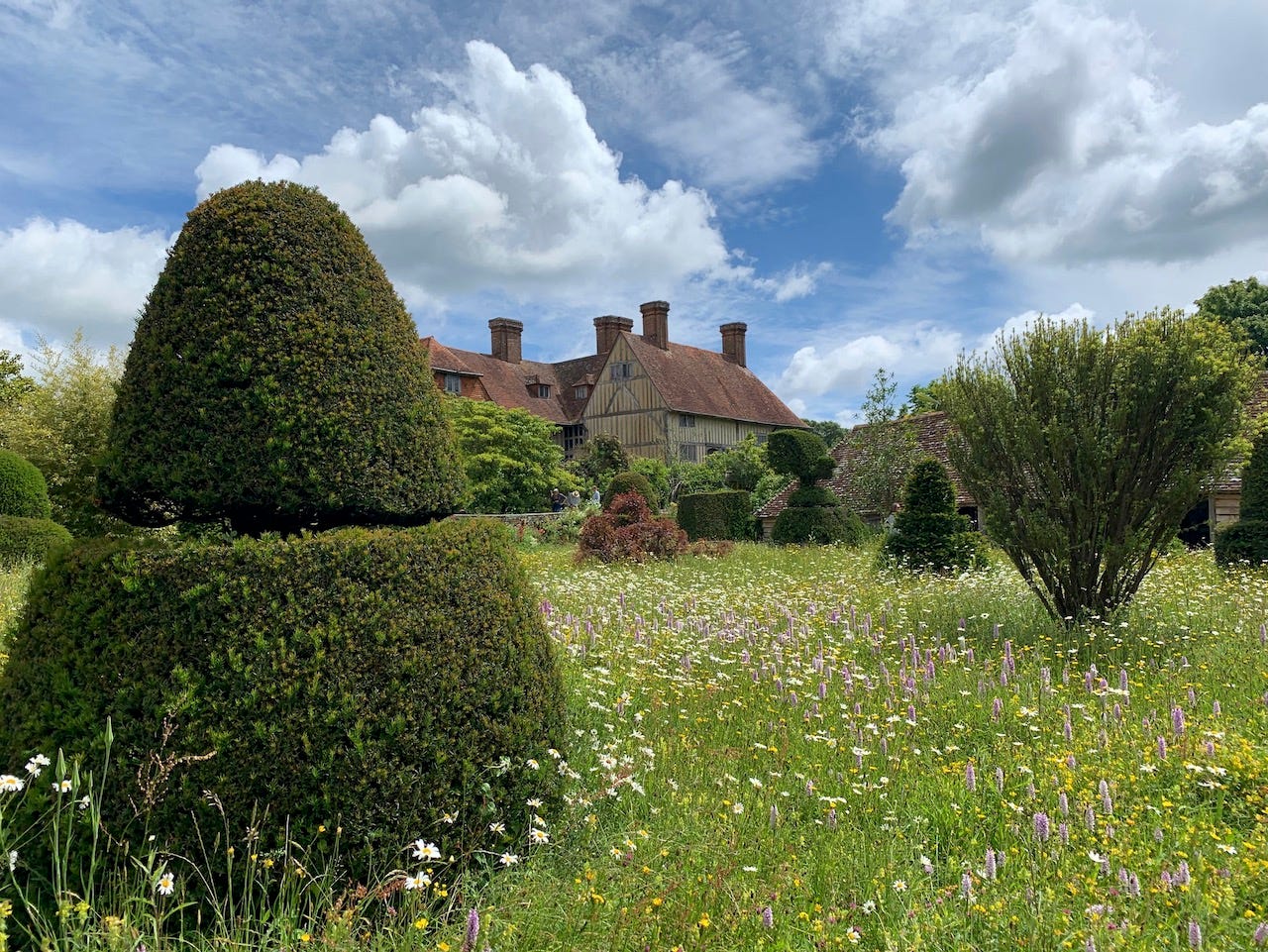 Topiary Lawn at Dixter. Photo by Marcy Hawley