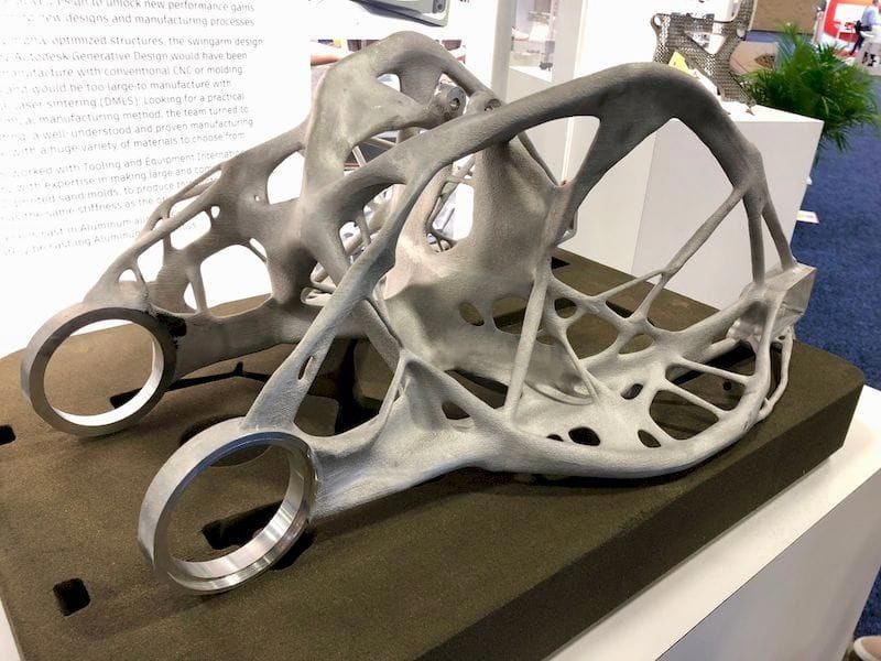 An incredible 3D printed metal part with design generated by Autodesk ...