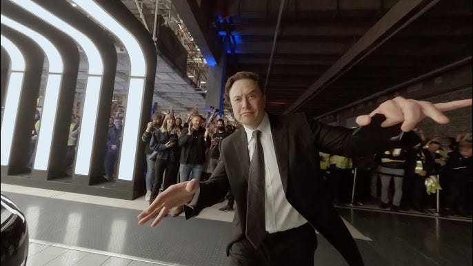 Elon Musk Drone Dance Behind the Scenes at Teslas Delivery Event 2022,  Berlin Germany in 4K