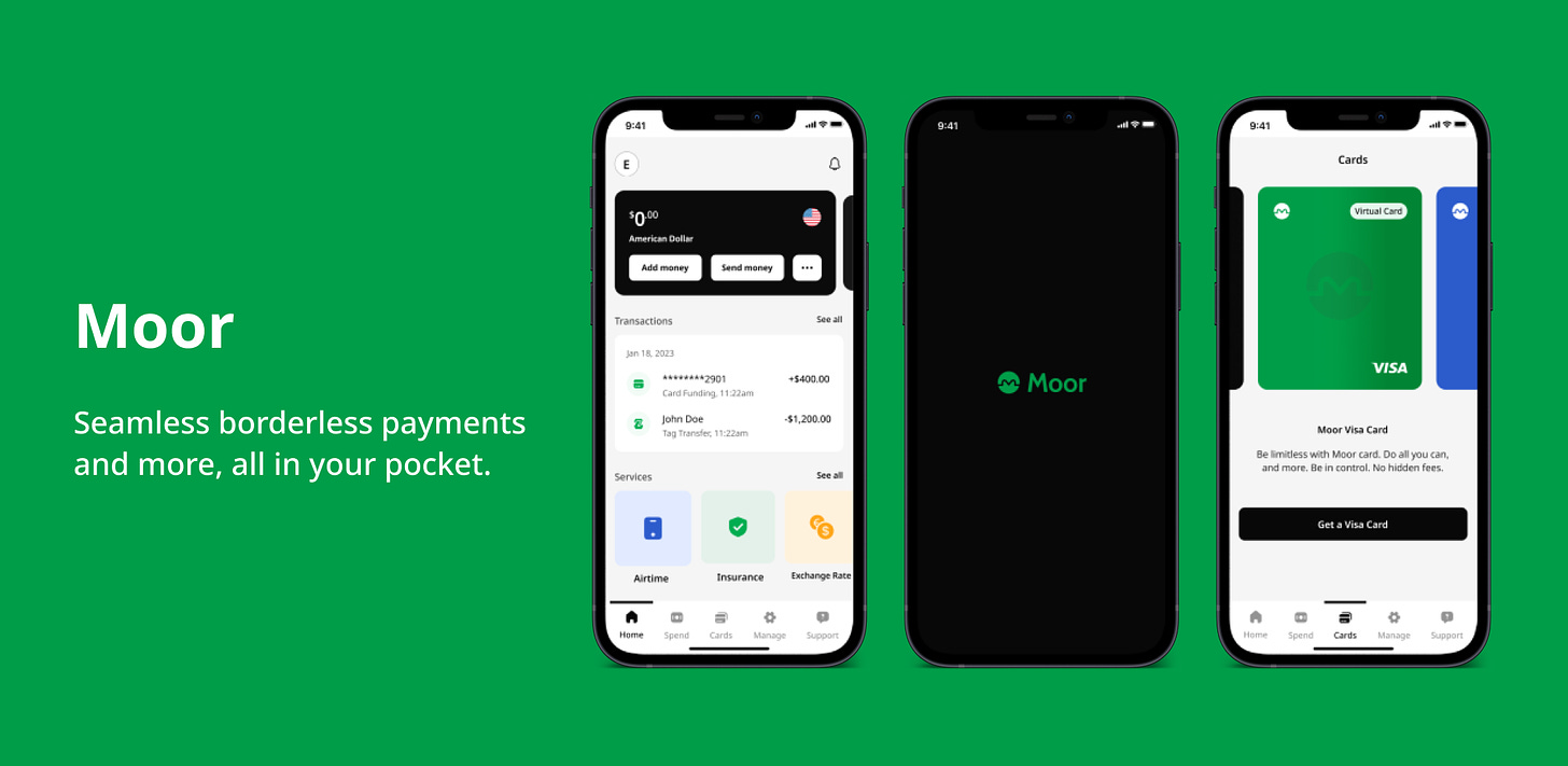 Moor Pay app for efficient and faster money transfers, payment and stress free savings with better interest rates and yields