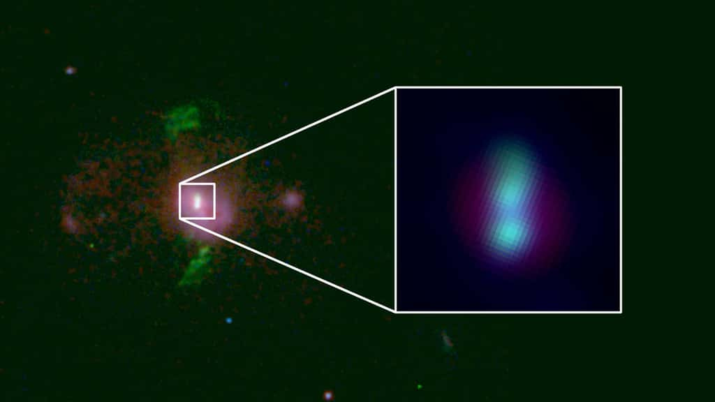 Hubble révèle deux trous noirs supermassifs en collision