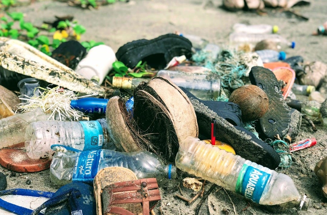 clear plastic water bottles