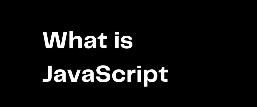Cover image for What is JavaScript(and what can you do with it)