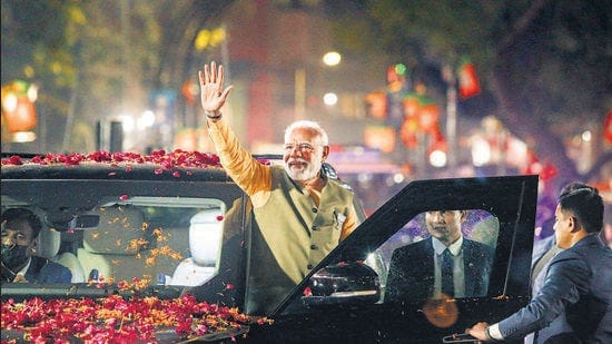 BJP is trust': PM Modi slams Oppn as Gujarat enters final leg of elections  | Latest News India - Hindustan Times