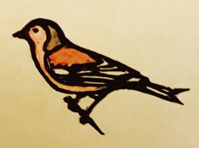 An illustration of a chaffinch