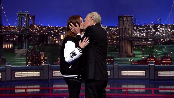 julia roberts david letterman kiss 2015 gossip