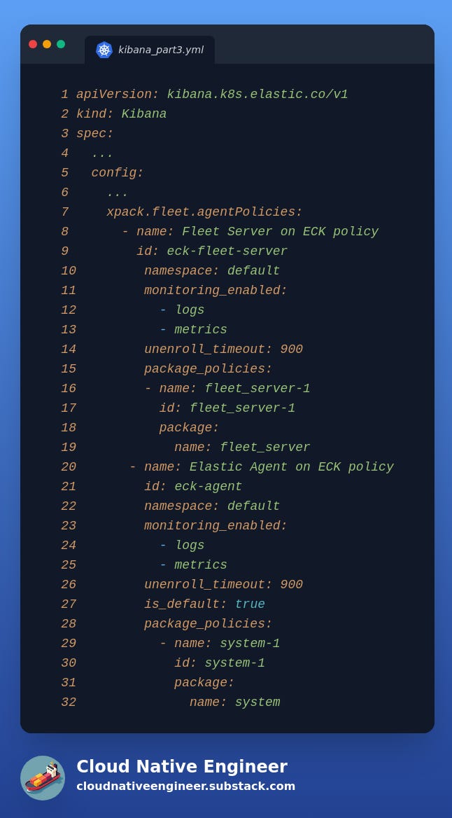 Kibana manifest - part 3