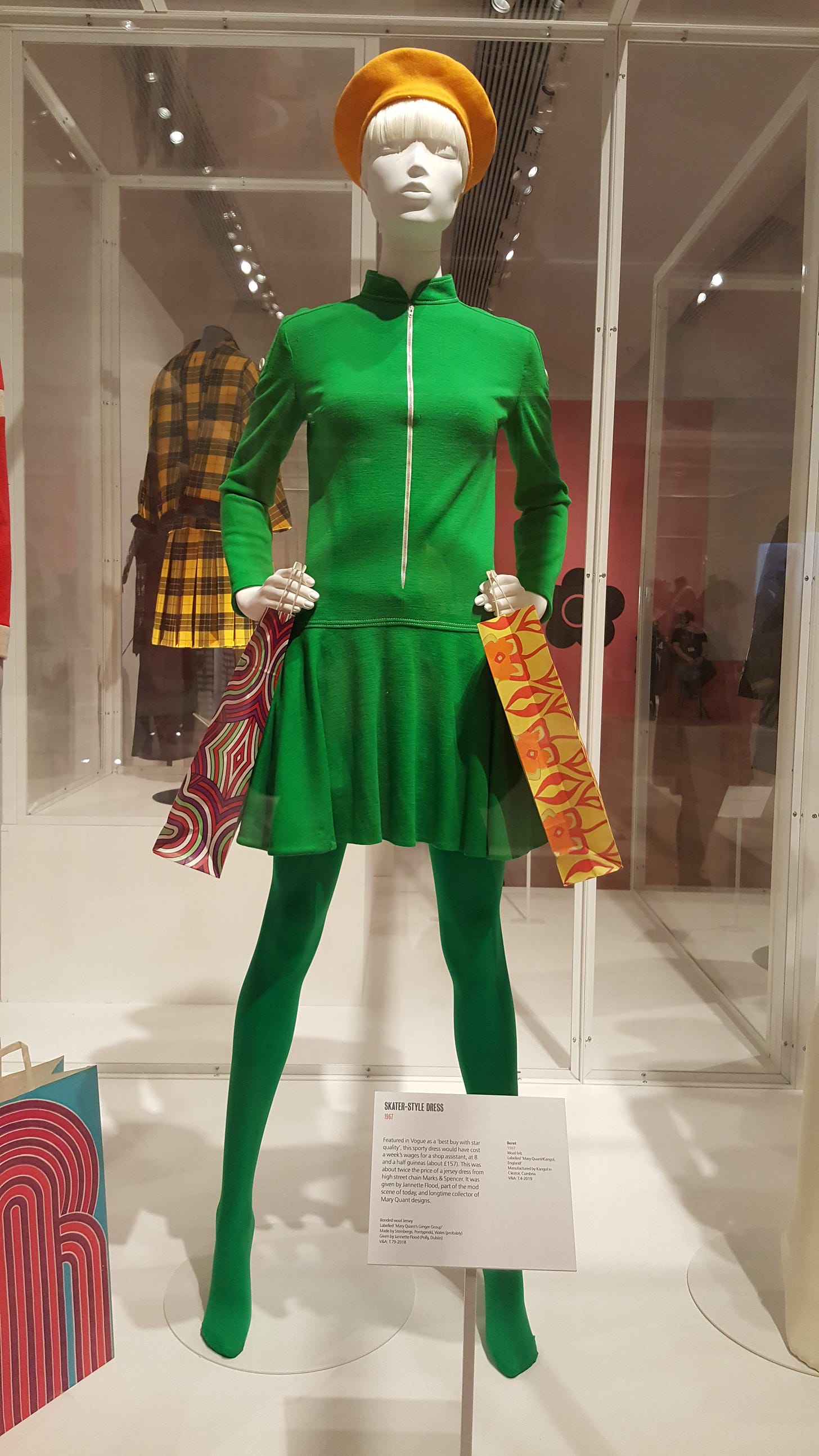 Mary Quant casual wear design from V&A exhibition Dundee 2020