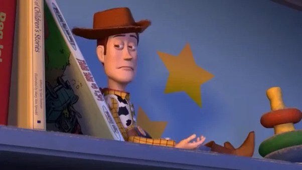 What was Woody in Toy Story hating on Buzz so much? - Quora