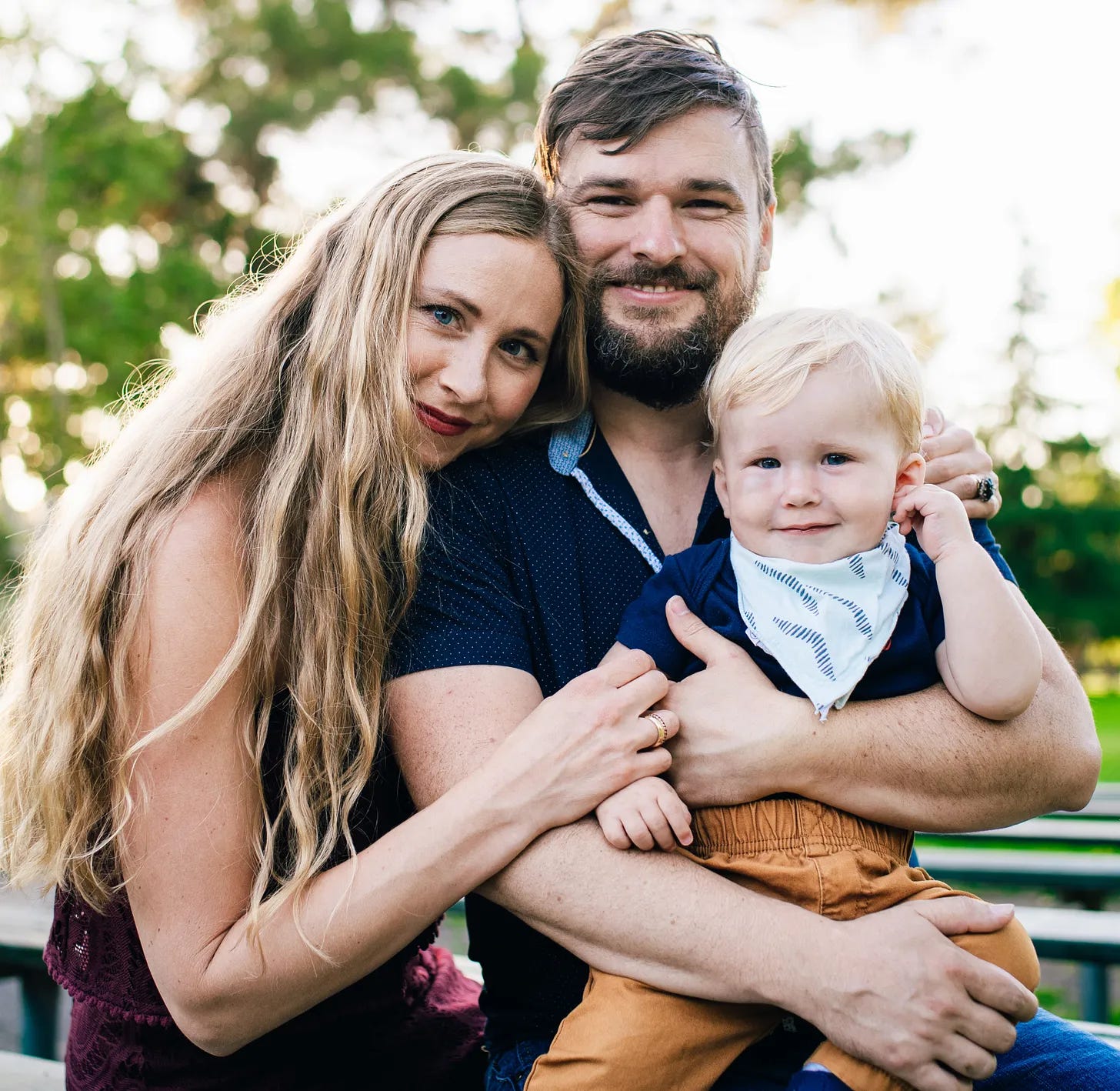 Family Photo of Cory, Colleen, and Bryght De Silva