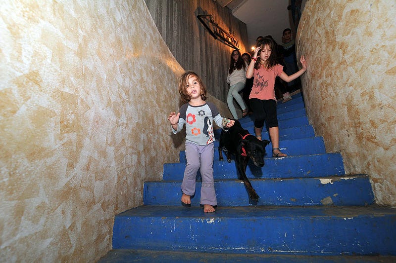 File:Flickr - The Israel Project - Children in bomb shelter at Kibbutz Kerem Shalom (4).jpg