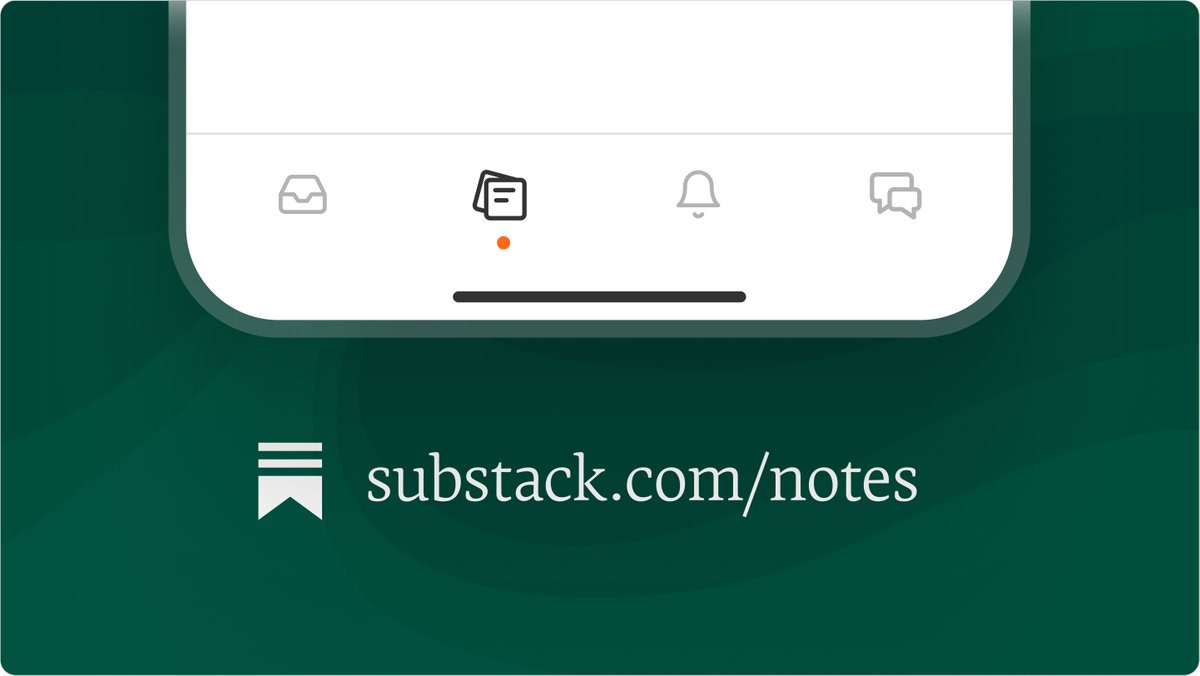Substack on X: "Today we're launching Notes to everyone. Notes is a new  space where you can publish short-form posts and share ideas with other  writers and readers. https://t.co/wTL5V8oEan" / X