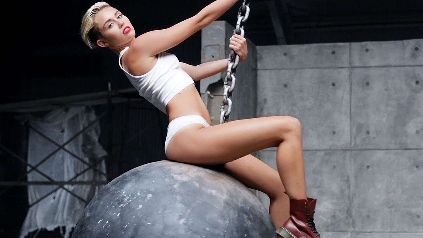 MTV VMAs 2020: Miley Cyrus Re-Created Her Iconic 'Wrecking Ball' Video  During Her Performance | Glamour