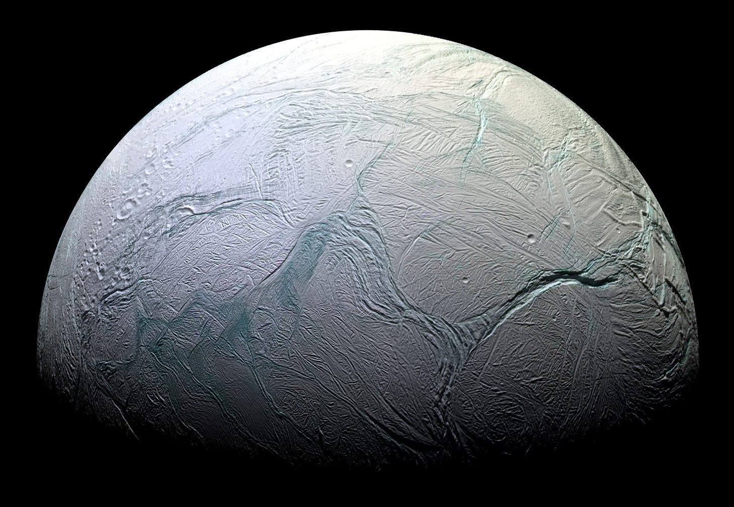 Researchers Think There's A Warm Ocean On Enceladus : The Two-Way : NPR